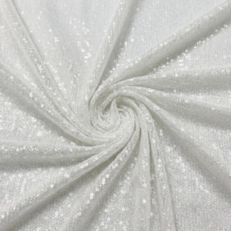 Dyeable All Over Water Sequins on Georgette Fabric