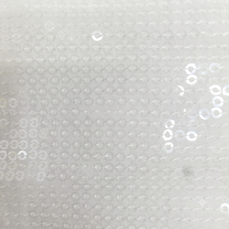 Dyeable All over Water Sequin on Georgette