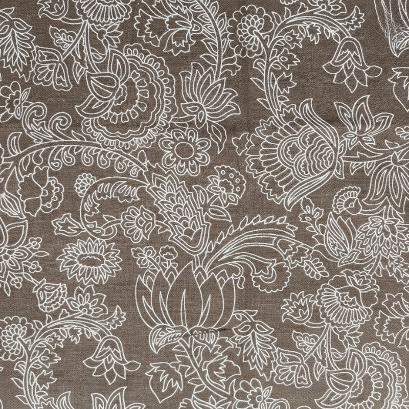 Floral Print on Chanderi Silk Fabric 2