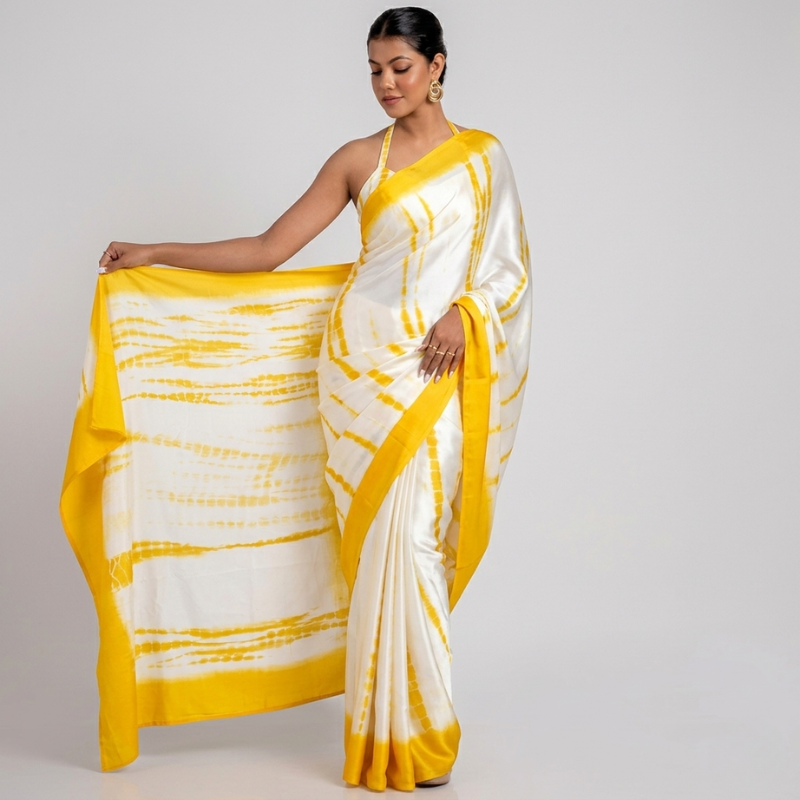 Double Shade Beautiful Satin Saree