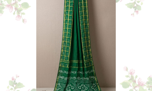 Green Bhandej Gajji Silk Saree 2