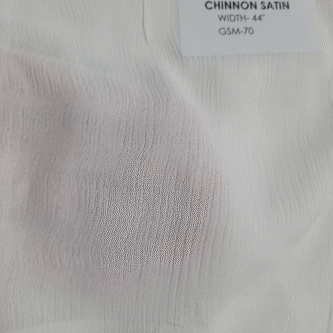 Plain Dyeable Chinon Satin Fabric