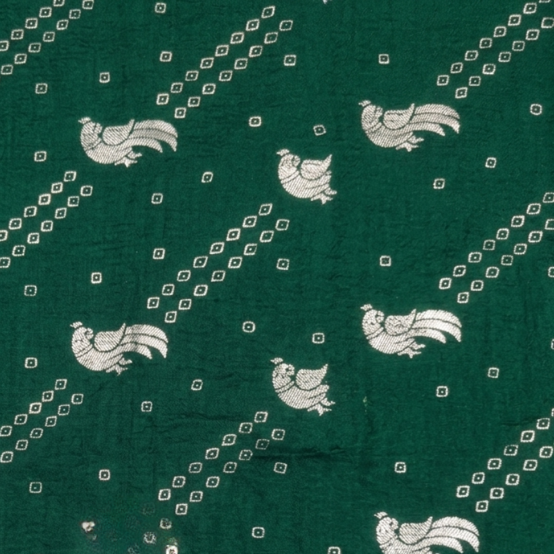 GREEN PEACOCK FOIL WORK 2