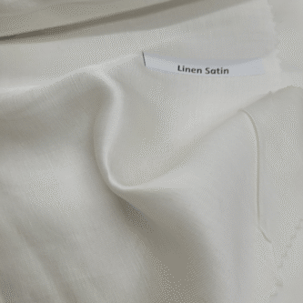 Plain Dyeable Linen Satin Fabric
