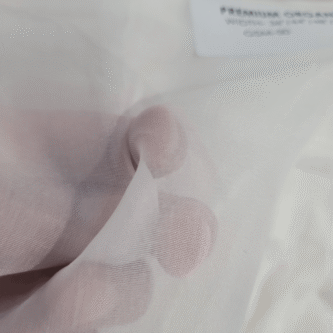Plain Dyeable Premium Organza Fabric