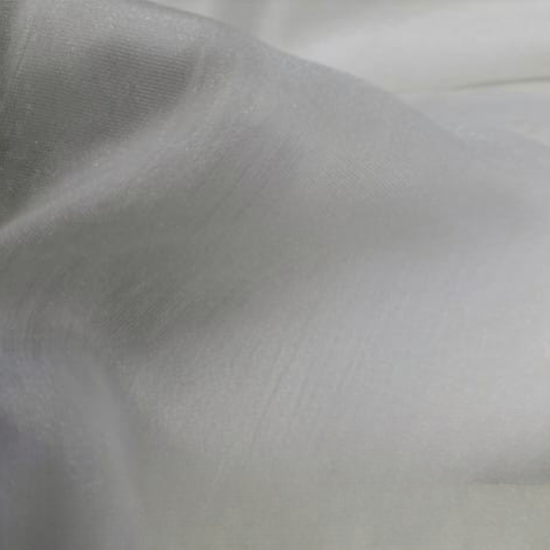 Silver Shimmer Satin Fabric