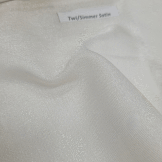 Plain Dyeable Twi / Silver Shimmer Satin Fabric