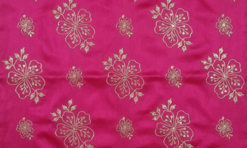 pink satin foil work 2
