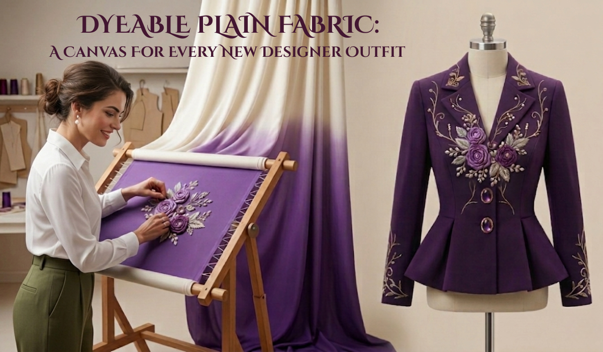Dyeable Plain Fabric A Canvas For Every New Designer Outfit
